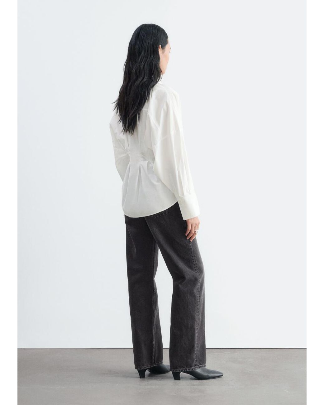 & Other Stories White Fitted-Waist Shirt