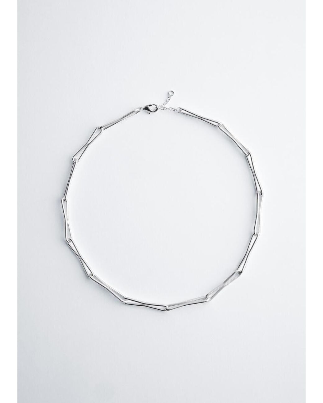 & Other Stories Black Polished Brass Chain Necklace
