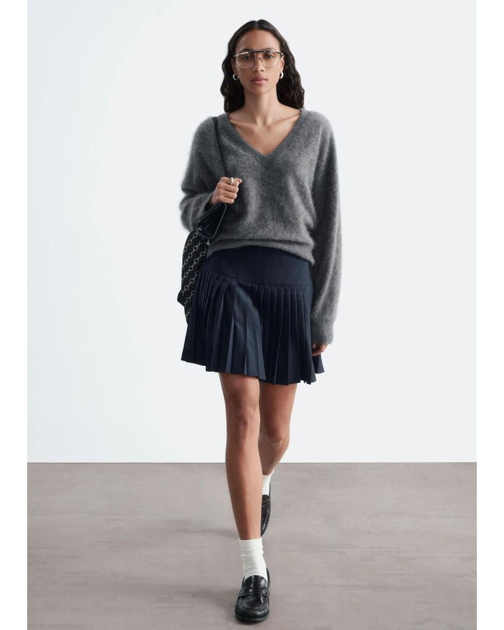 Mini Jupe Plissée & Other Stories en coloris Blue