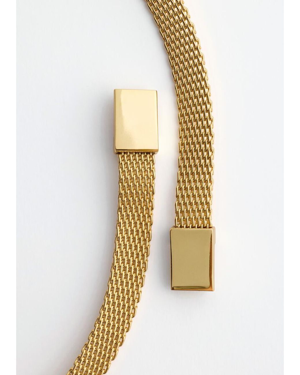 & Other Stories White Flat Chain Necklace
