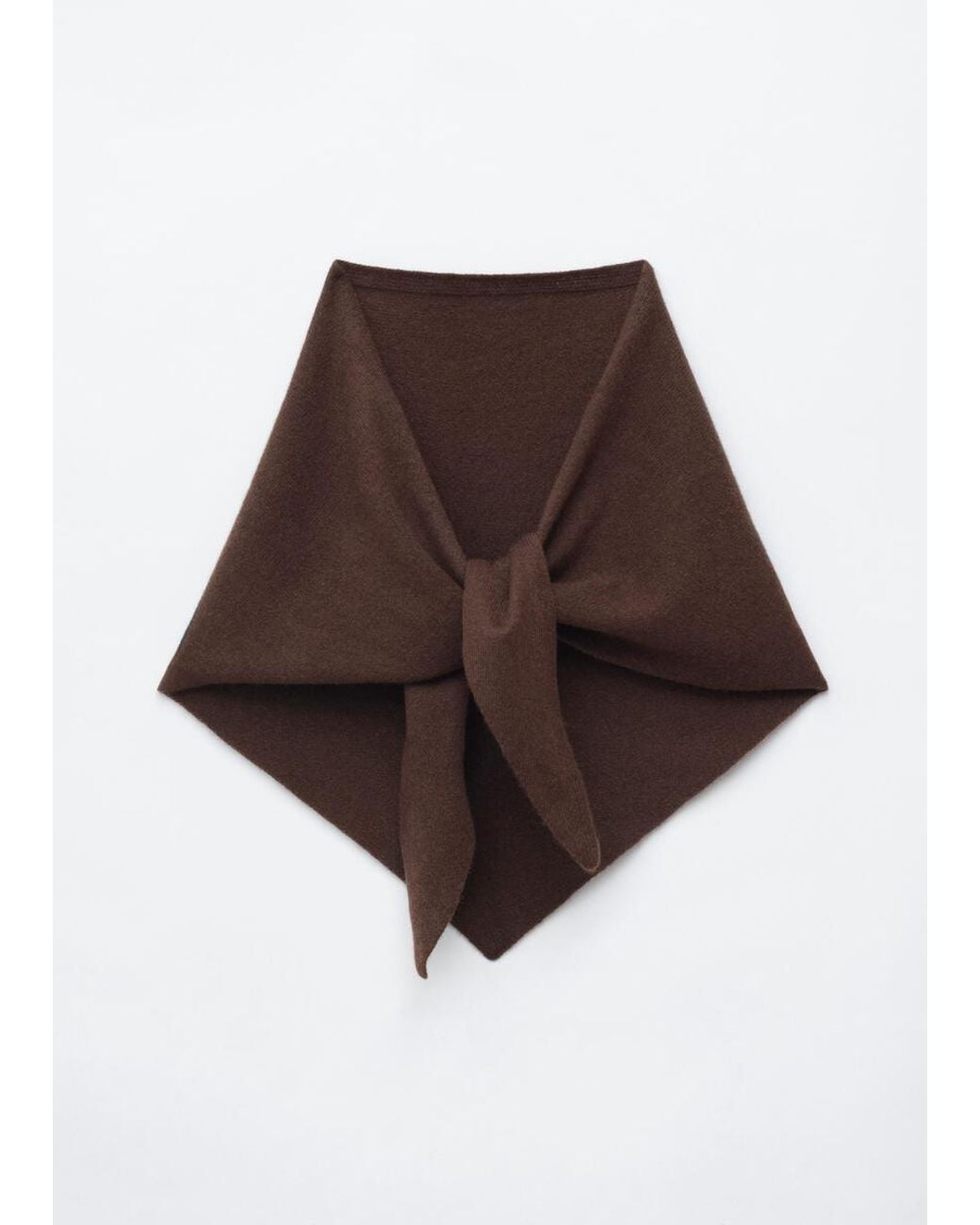 & Other Stories Brown Cashmere Scarf