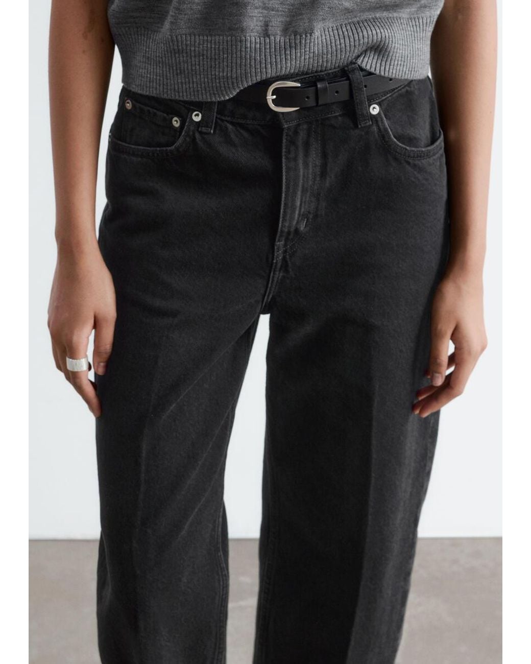 & Other Stories Blue Tapered Jeans