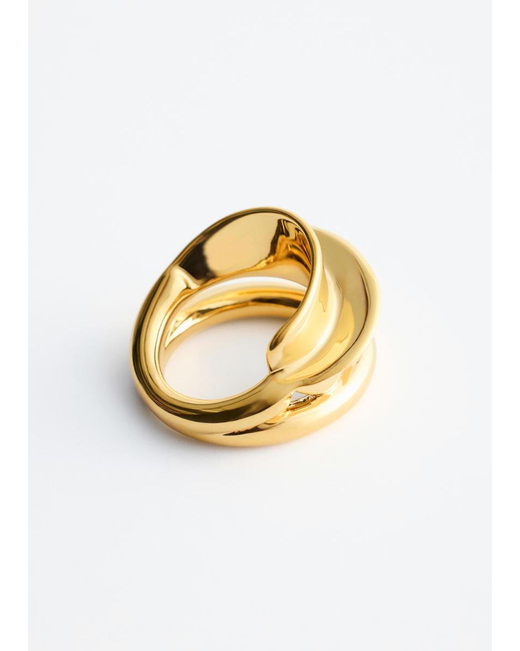 & Other Stories Metallic Double-Wrap Ring