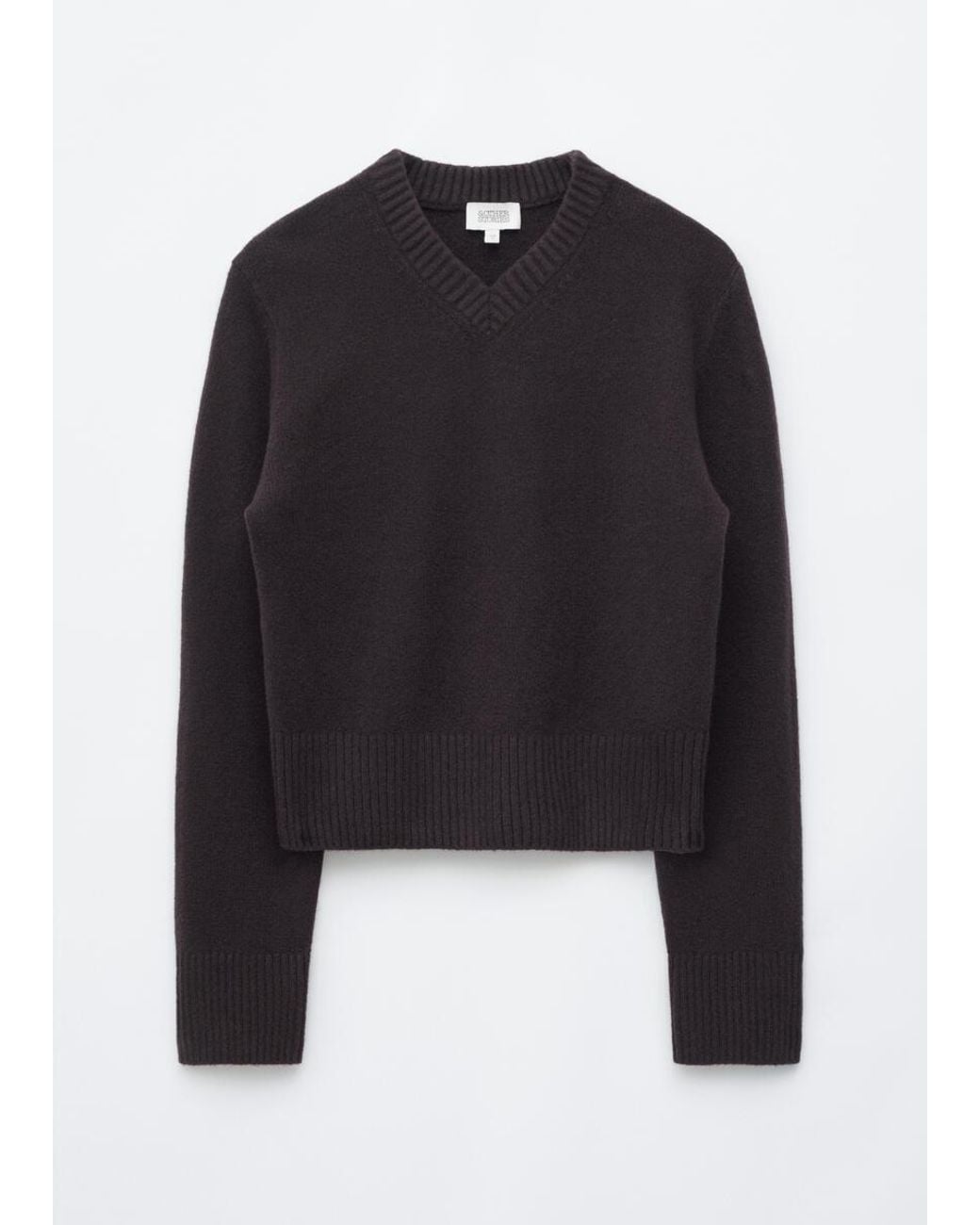 & Other Stories Blue V-Neck Jumper