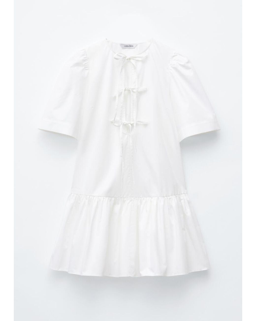 & Other Stories White Peplum Mini Dress