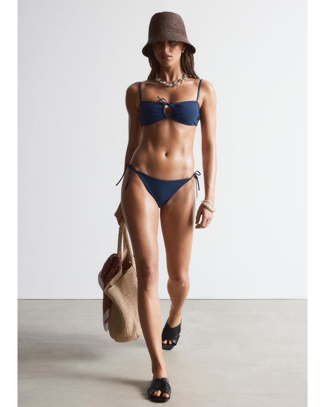 & Other Stories Blue Tie-Side Bikini Briefs