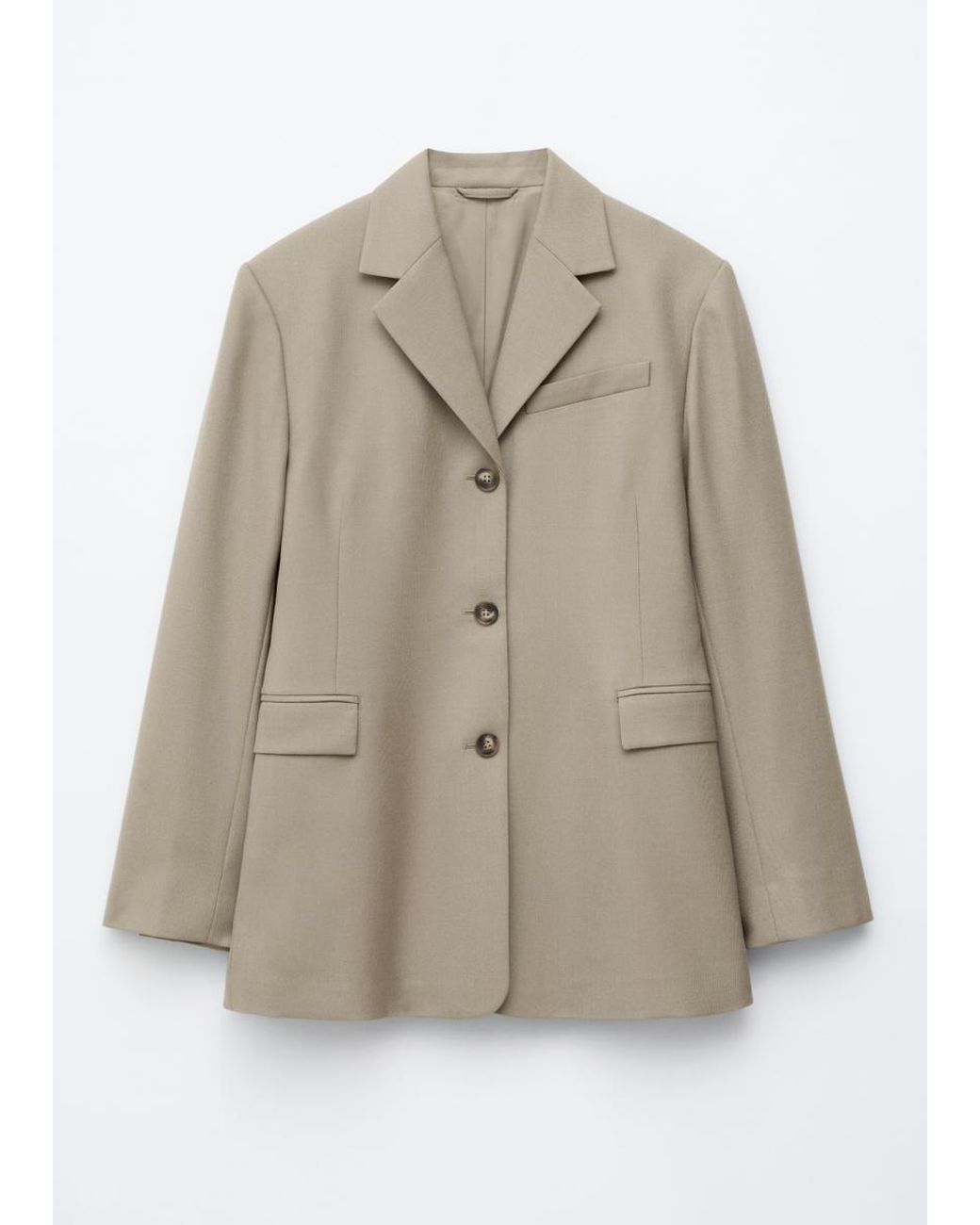 & Other Stories White Tapered Blazer