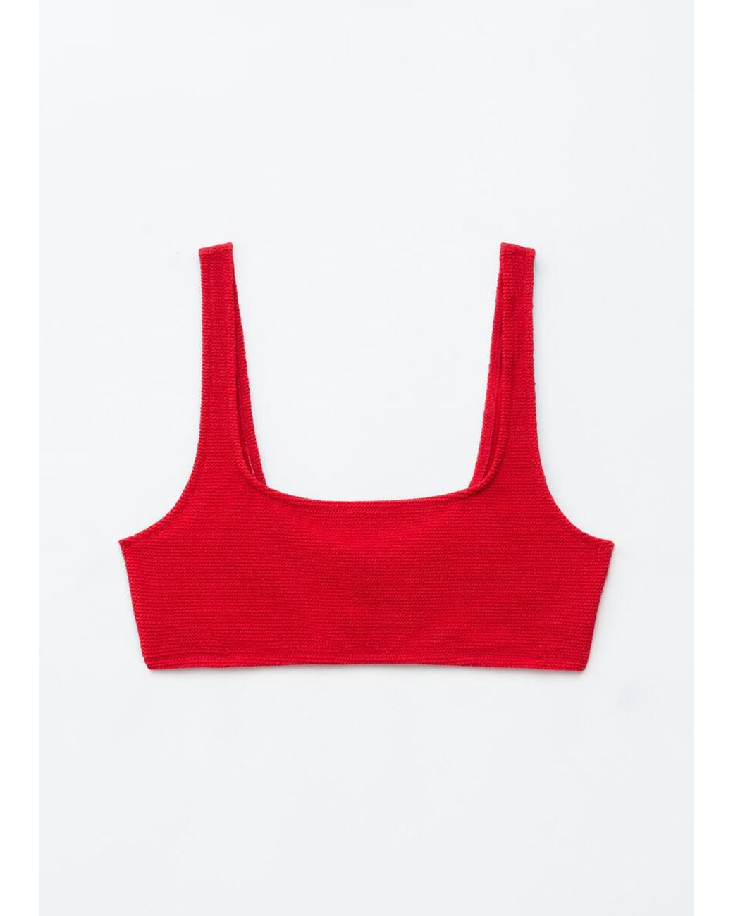 & Other Stories Textured Bikini Top