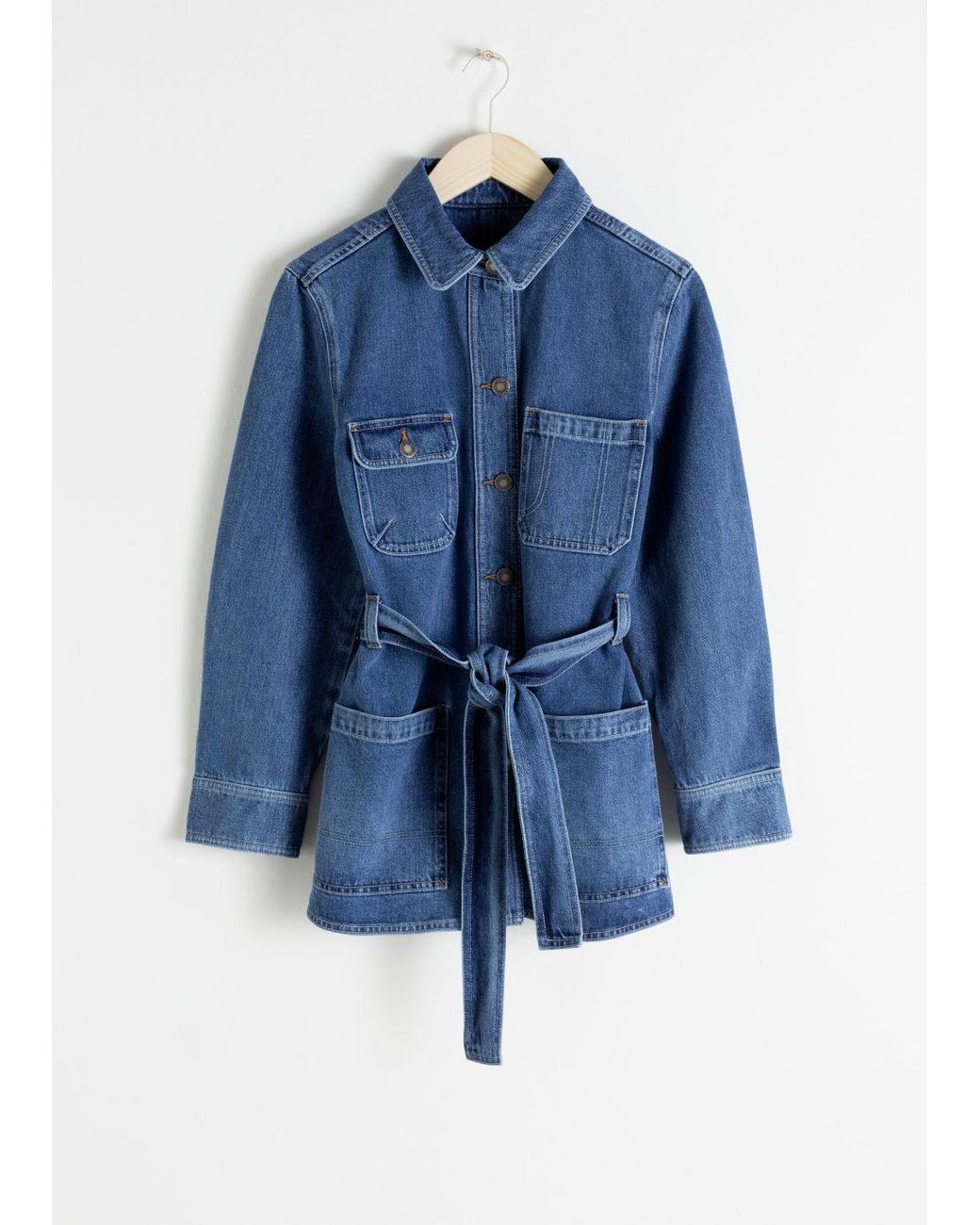 Stories Belted Workwear Denim Jacket 