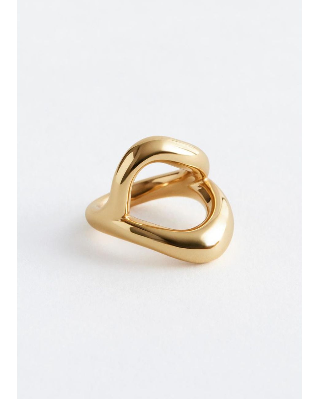 & Other Stories Metallic Irregular Ring