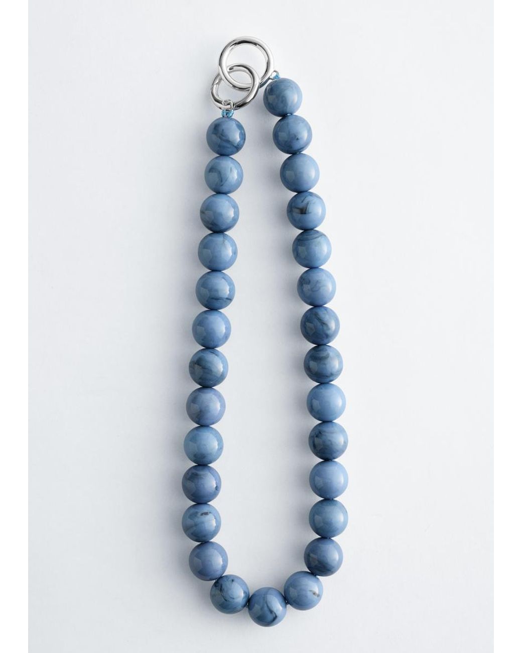 & Other Stories White Short Bead Necklace