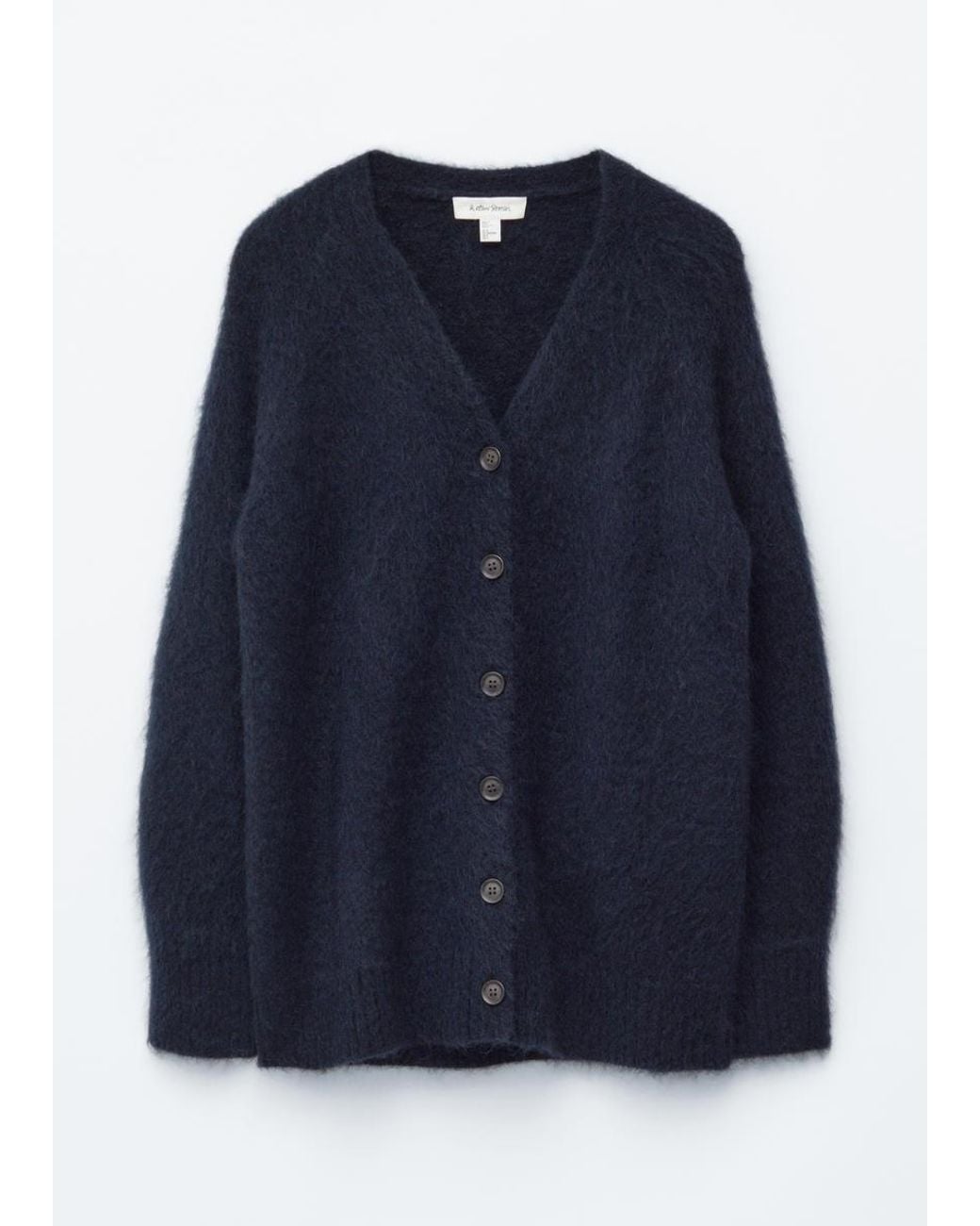 & Other Stories Blue Long Mohair-Blend Cardigan