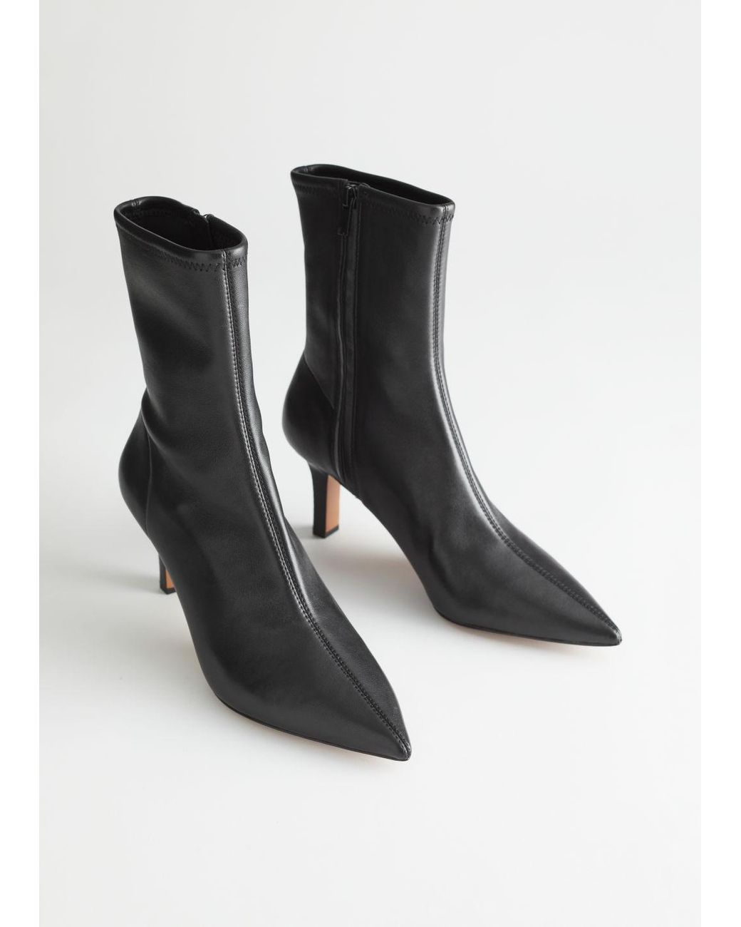 pointed toe sock boot