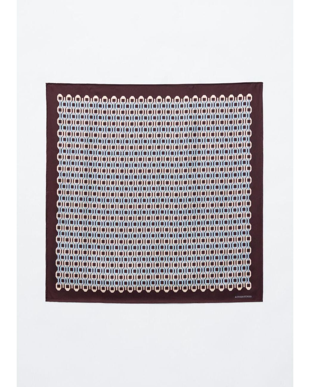 & Other Stories White Printed Silk Scarf