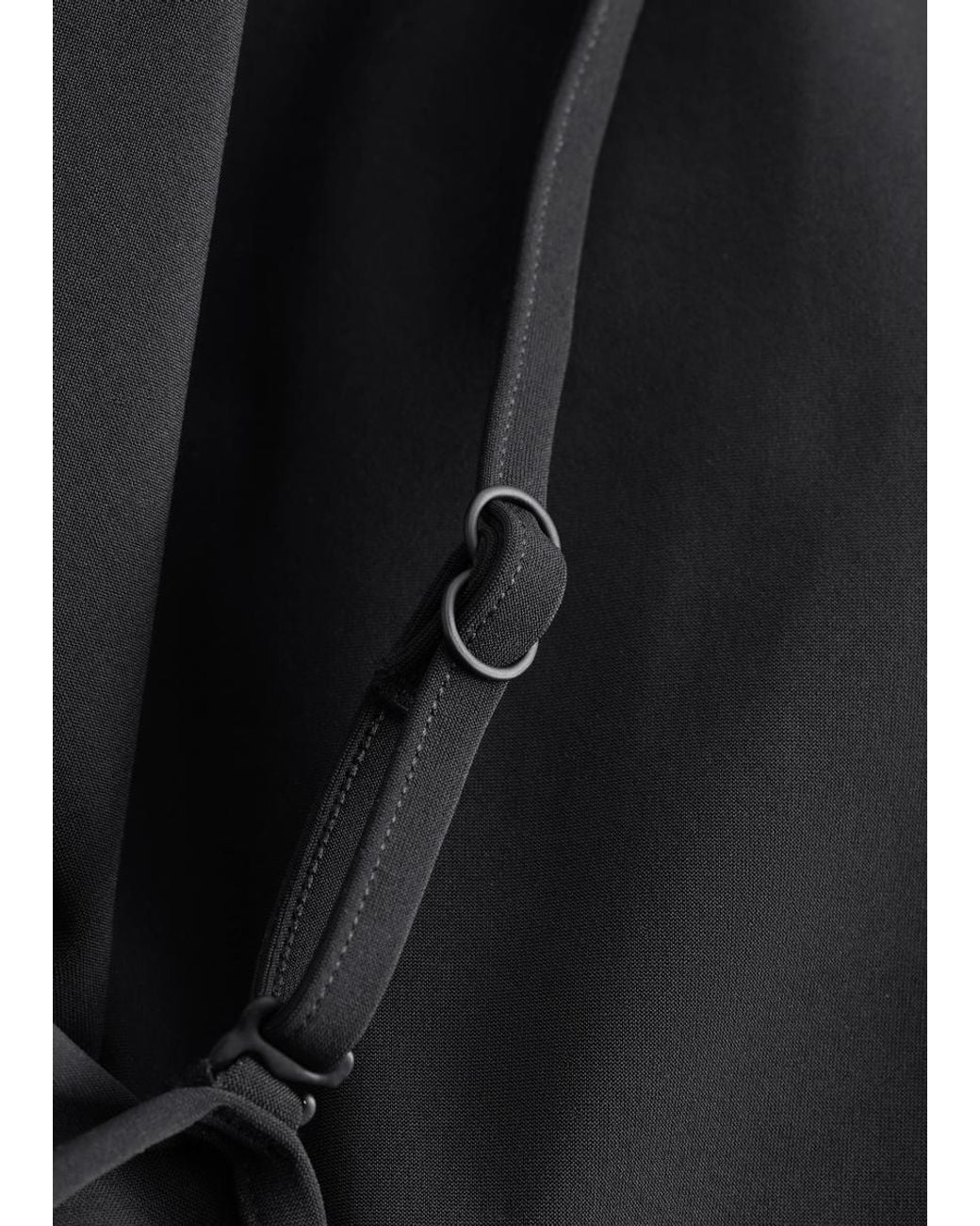 & Other Stories Black Cross-Back Swimsuit