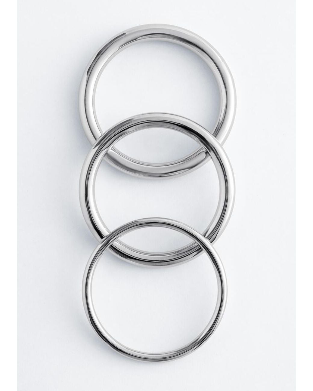 & Other Stories Gray Tubular Bangle Set