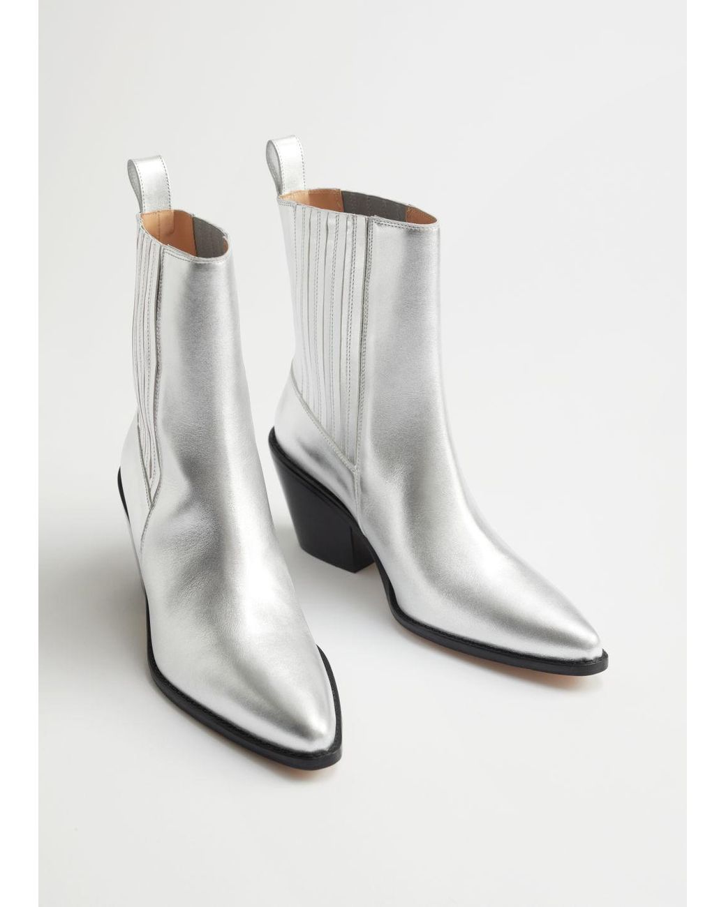 & other stories silver boots