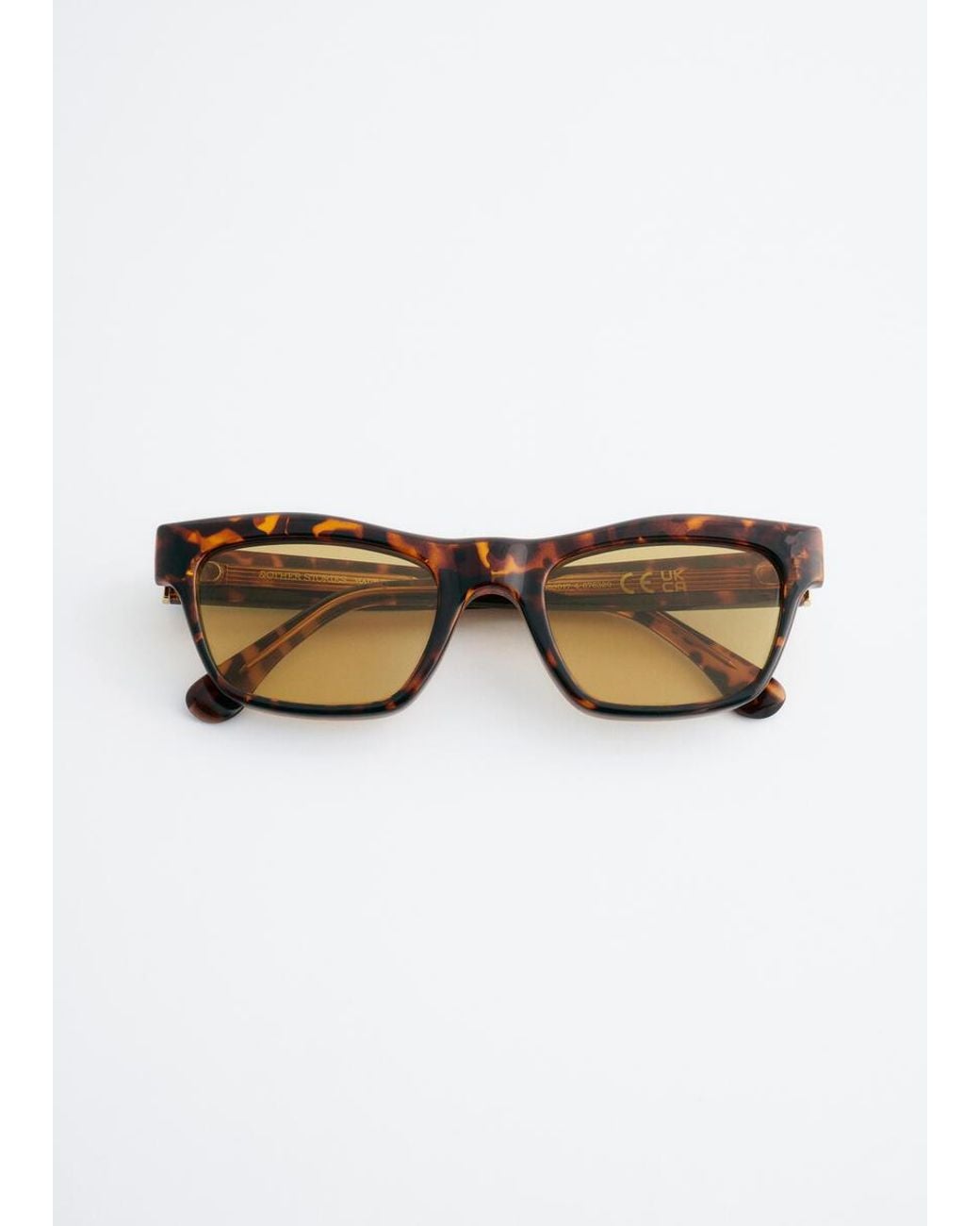 & Other Stories Brown Chunky Rectangle Sunglasses