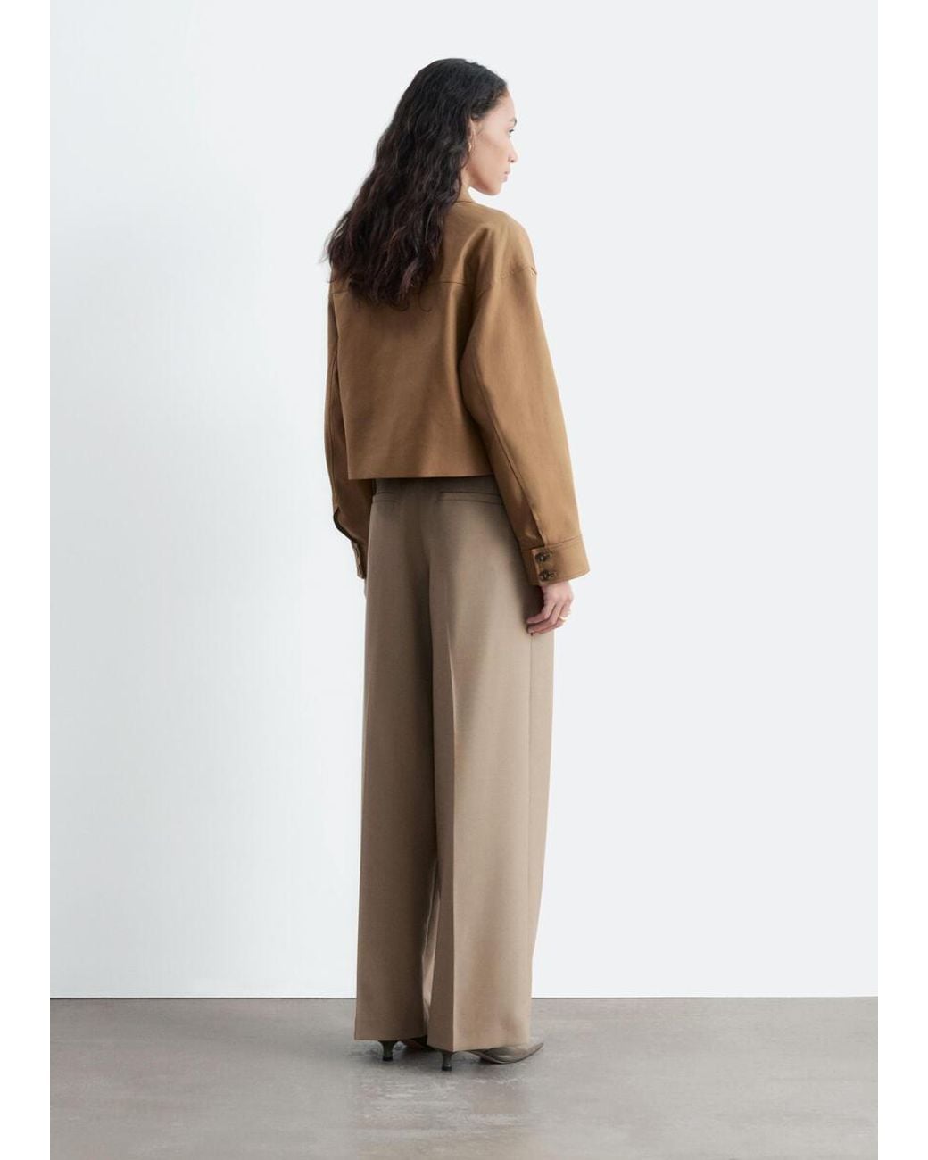 & Other Stories White Short Twill Jacket