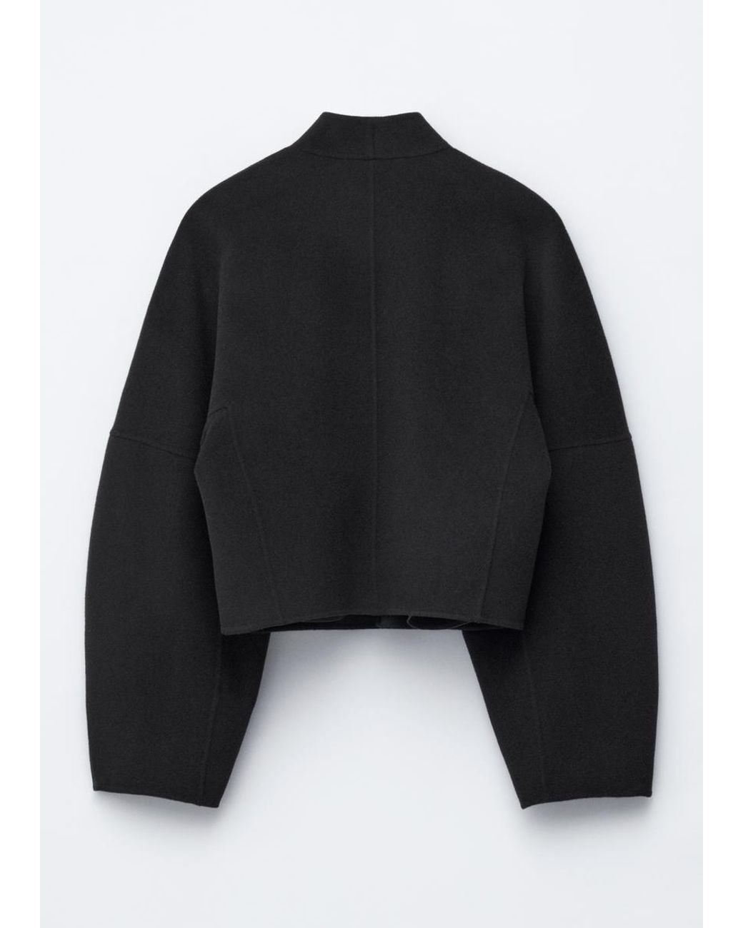 & Other Stories Black Wool Doublé Jacket