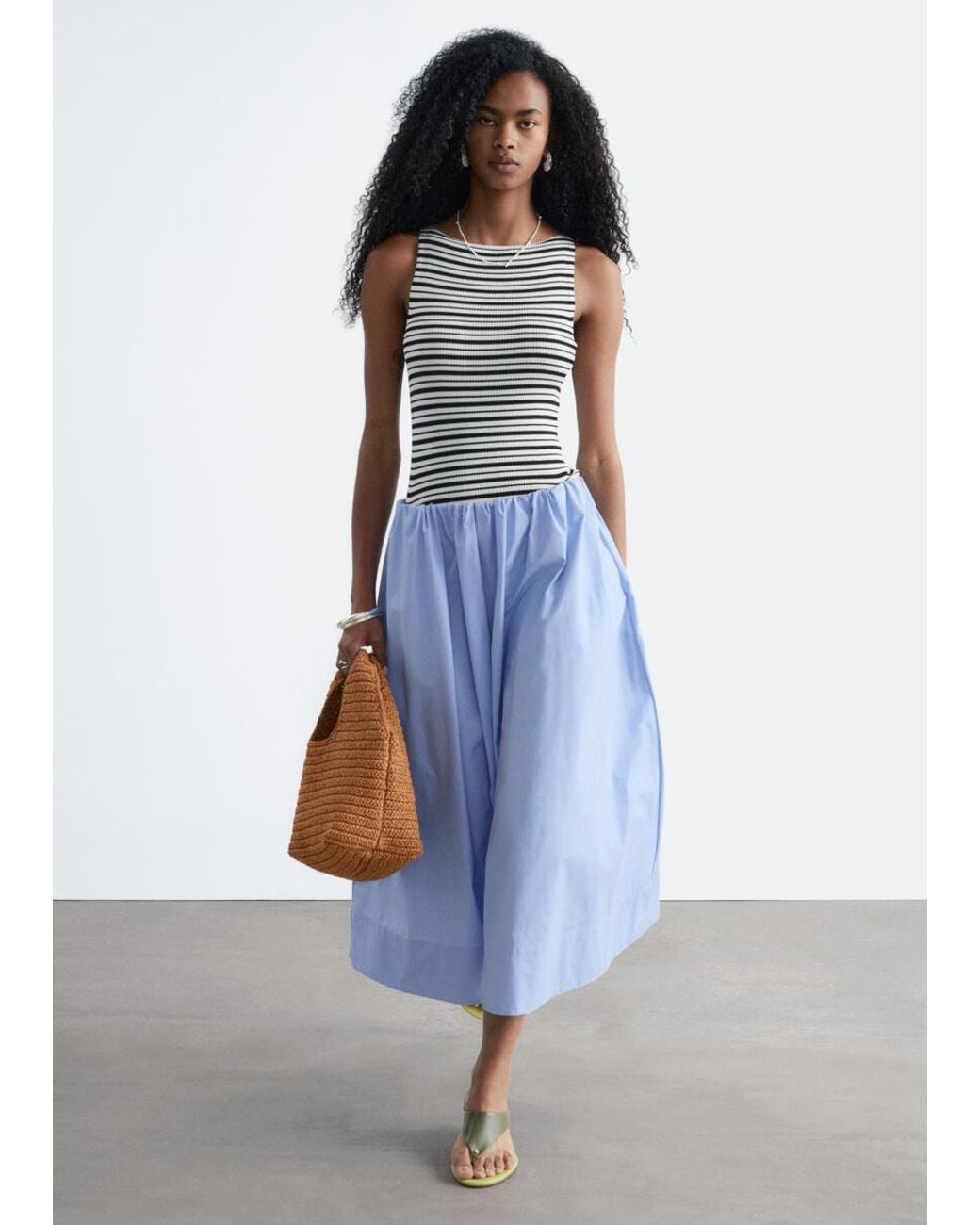 & Other Stories White Rib-Knit Tank Top