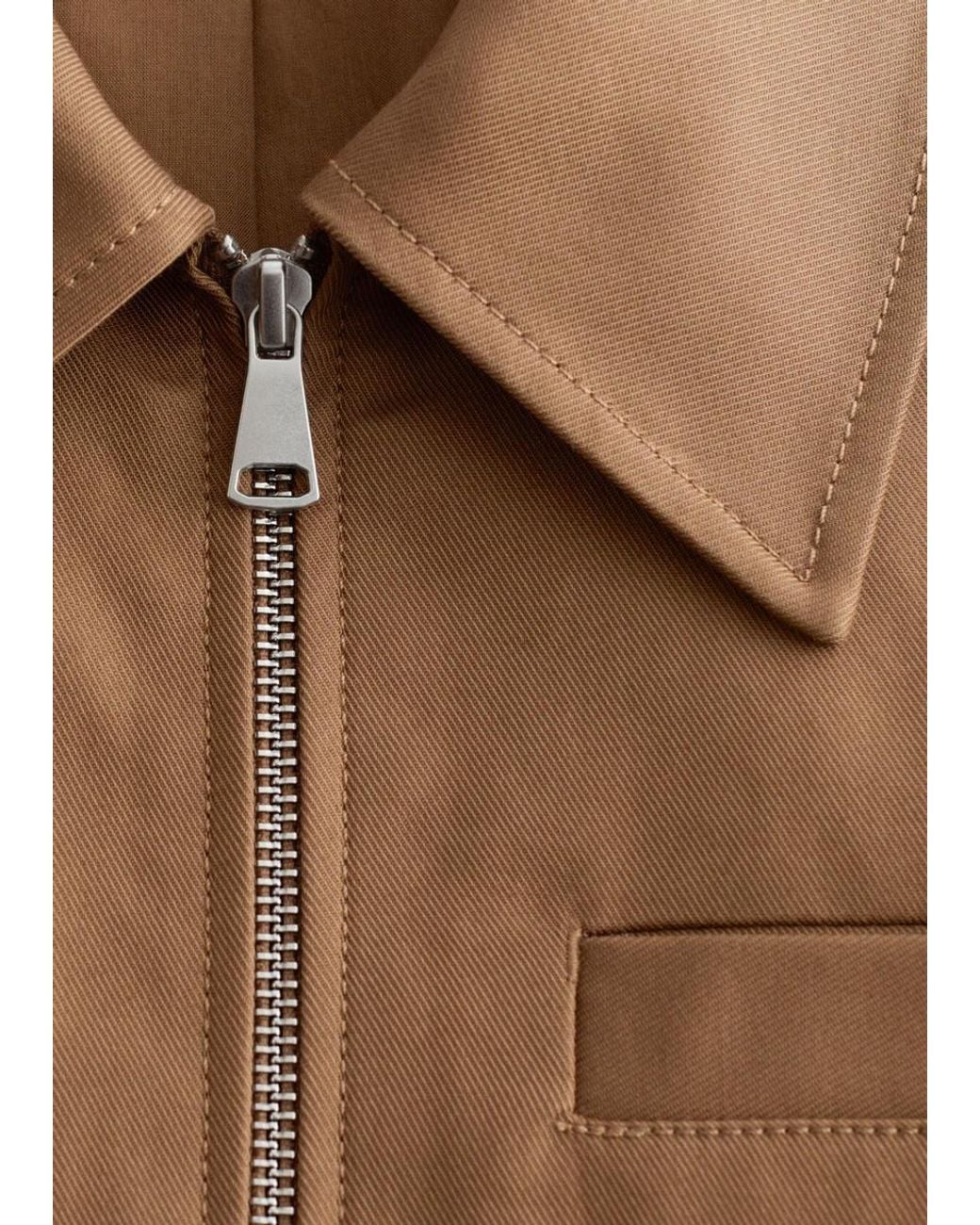 & Other Stories White Short Twill Jacket