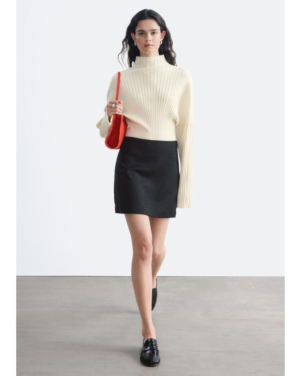 & Other Stories White Mini Skirt