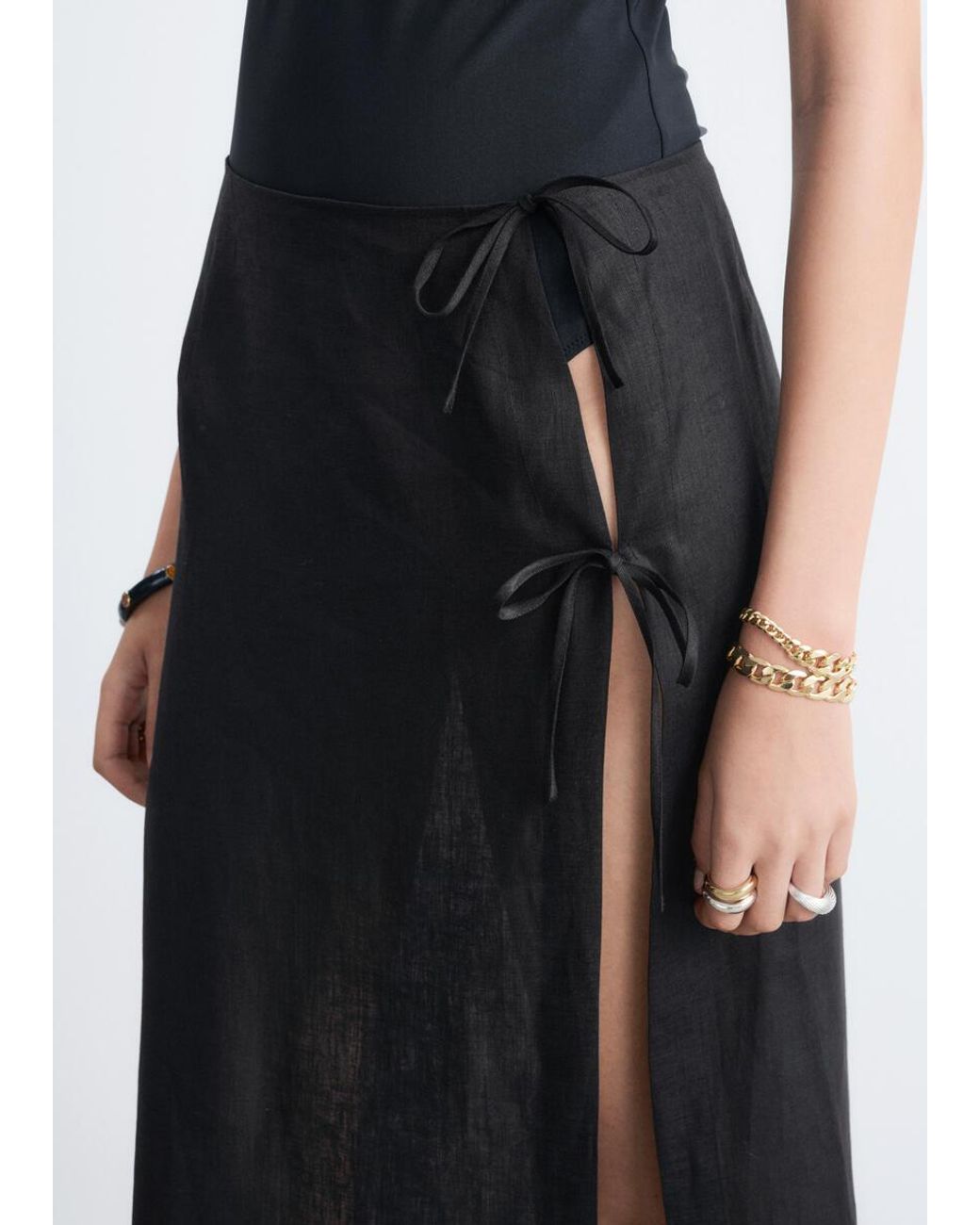 & Other Stories White Tie-Band Linen Sarong