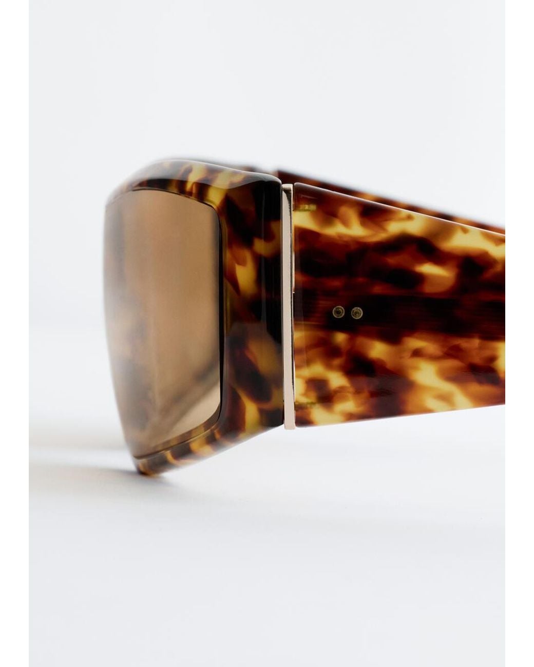 & Other Stories White Shield Sunglasses