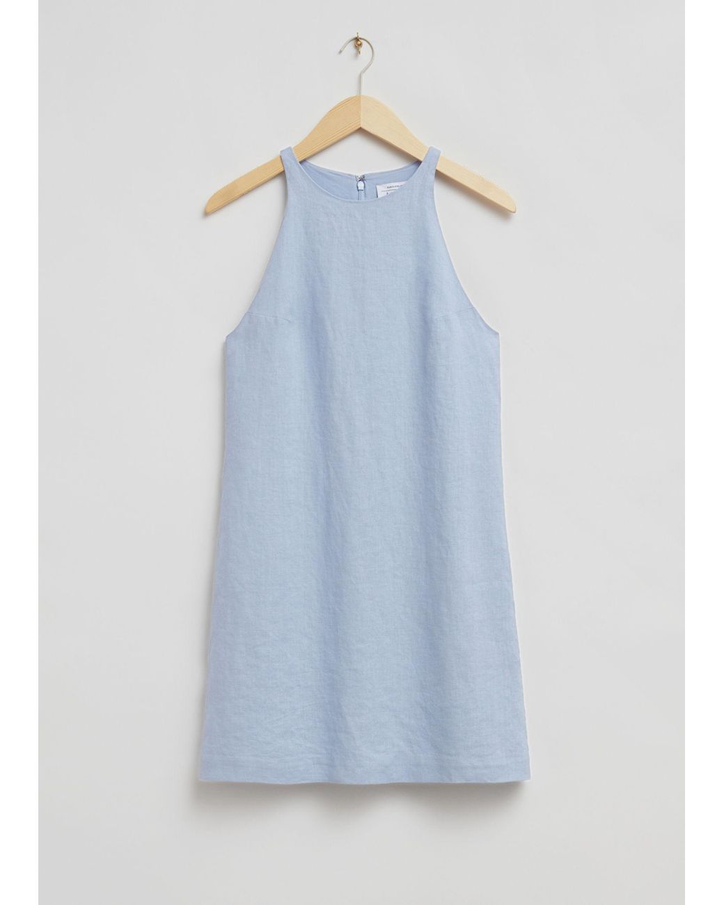  Other Stories Linen A-line Dress in Blue
