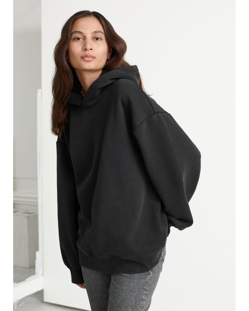 Oversized Hooded Boxy Sweatshirt 