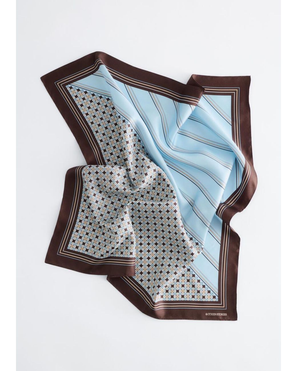 & Other Stories Multicolor Printed Silk Scarf