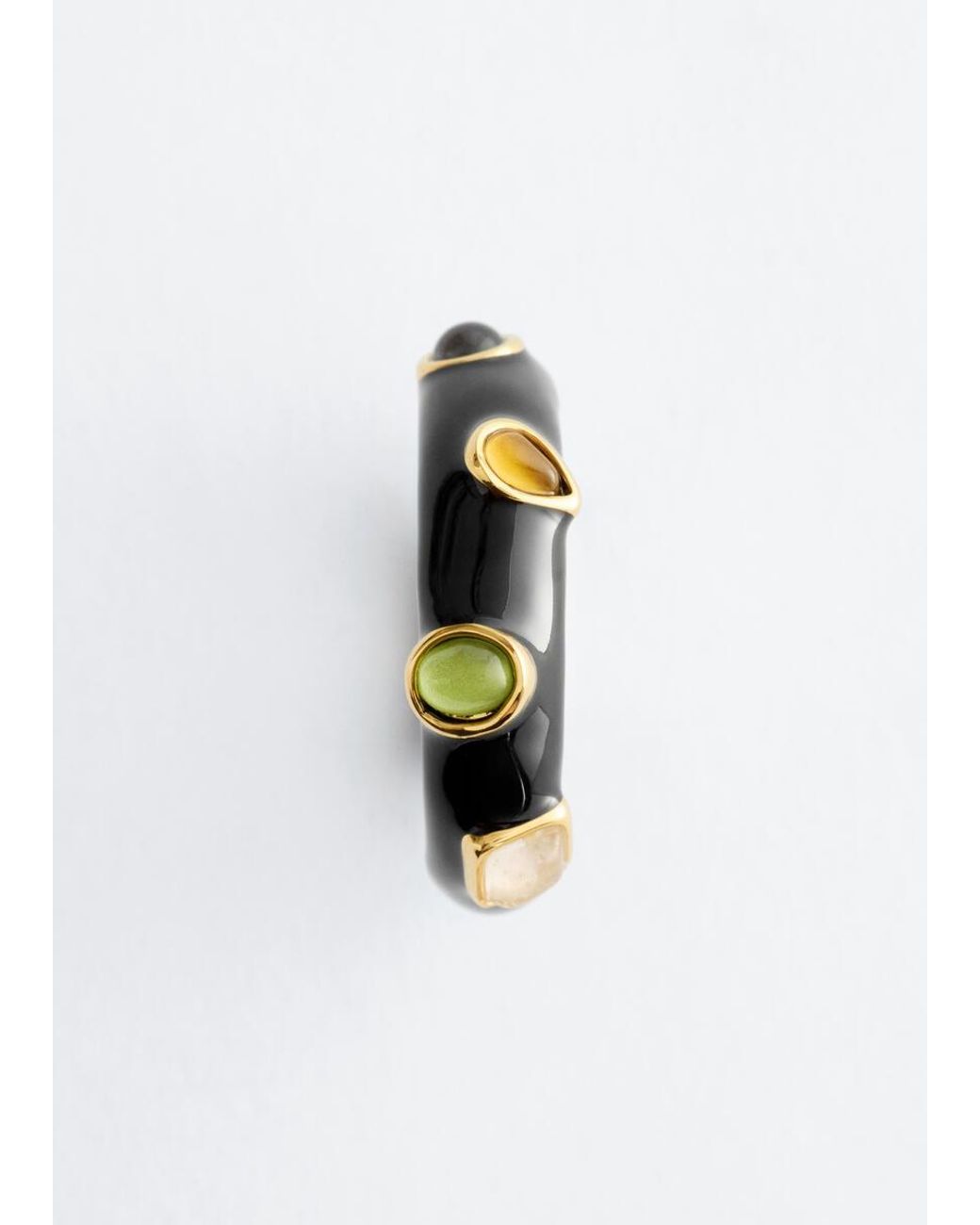 & Other Stories Blue Multi-Coloured Brass Ring