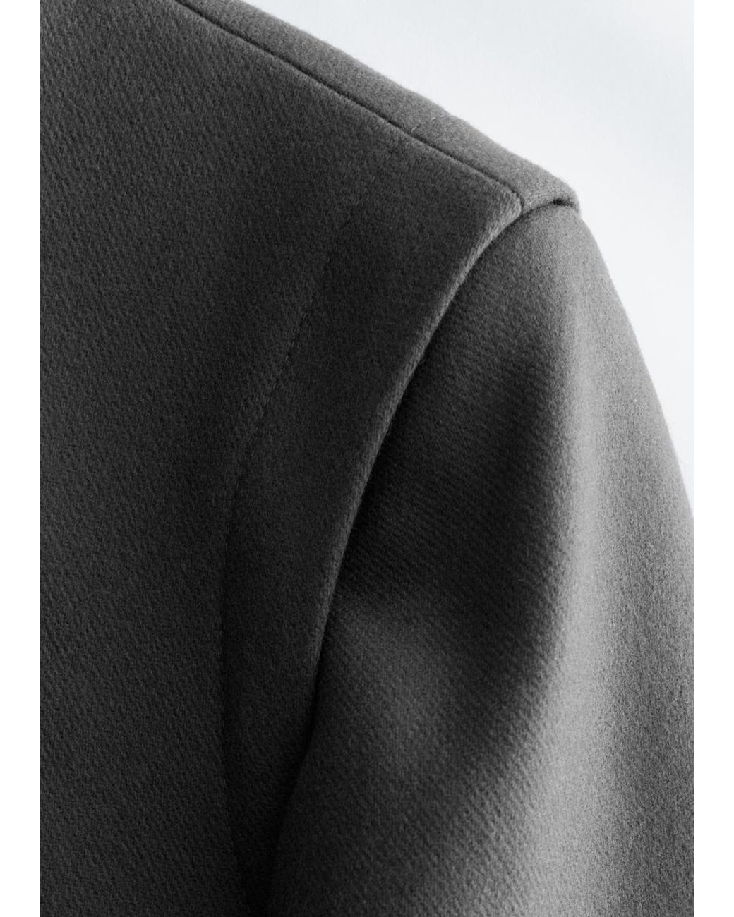 & Other Stories Gray Wool Maxi Coat