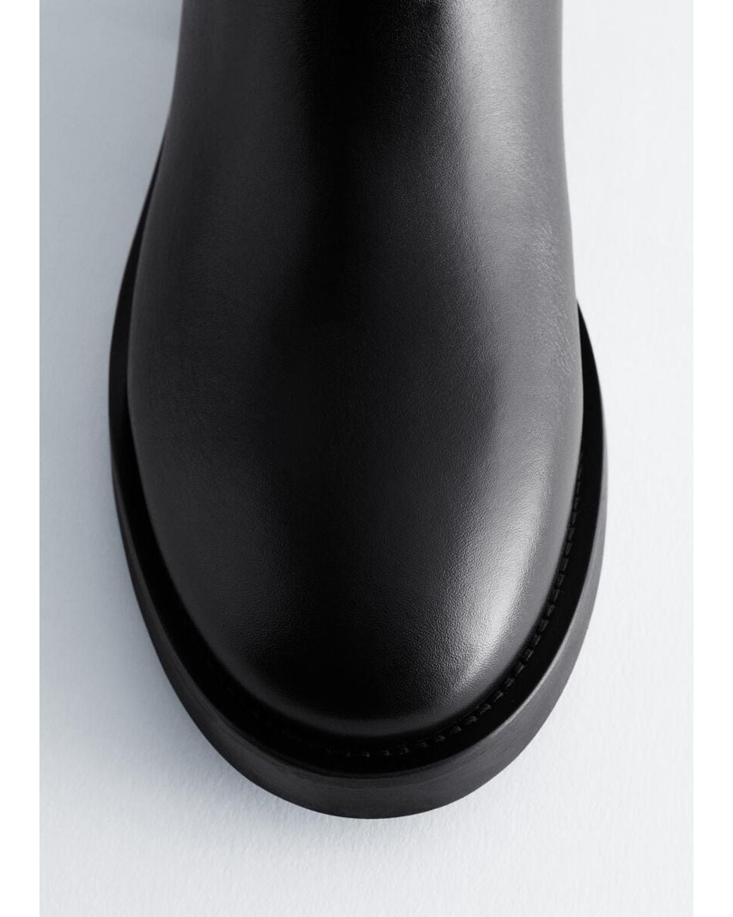 & Other Stories Black Leather Chelsea Boots