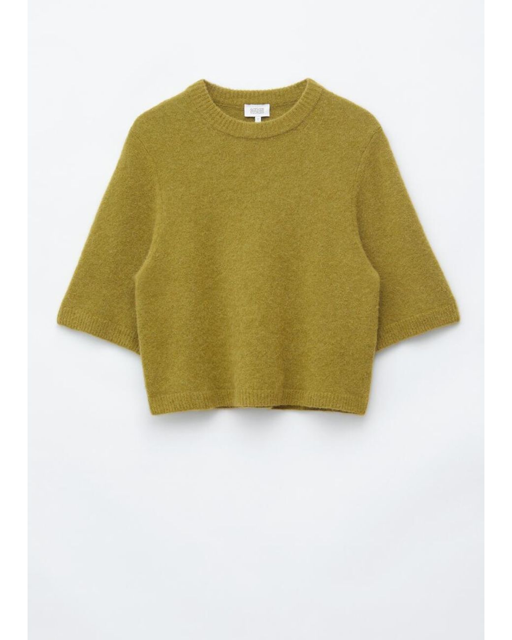 & Other Stories Blue Alpaca-Blend Knitted T-Shirt