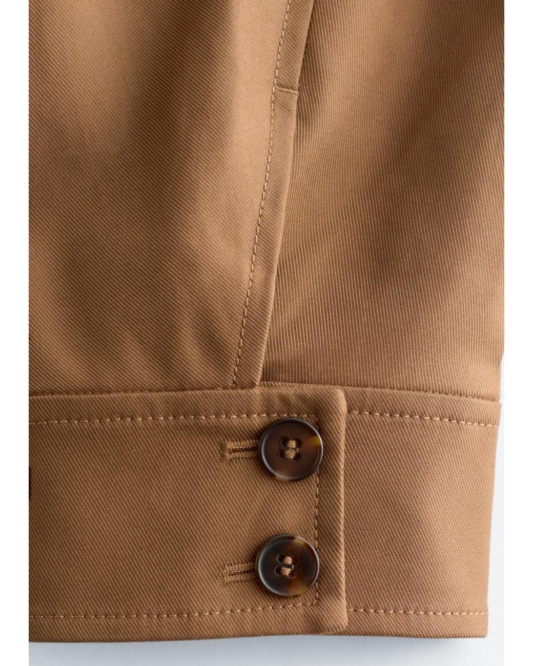 & Other Stories White Short Twill Jacket