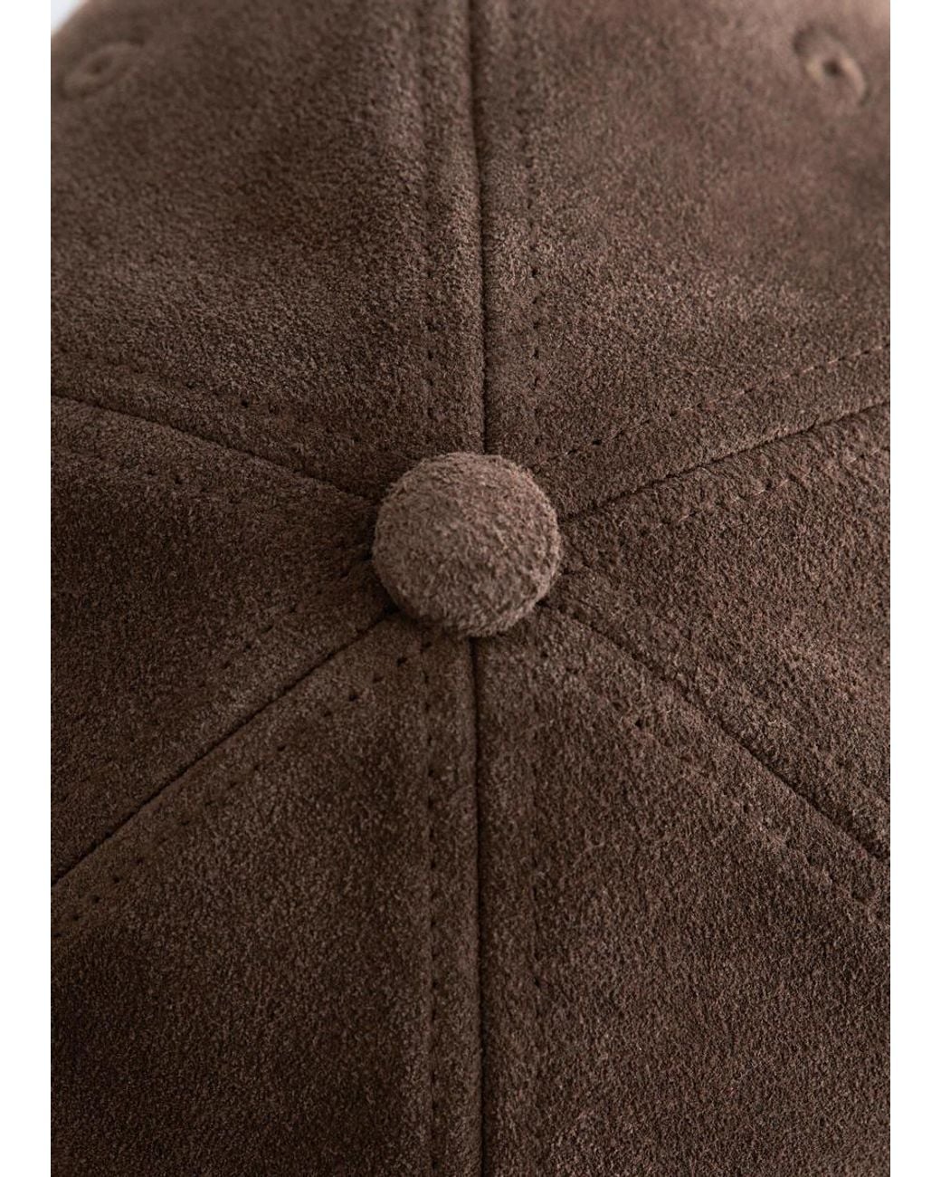 & Other Stories Brown Suede Baseball Cap