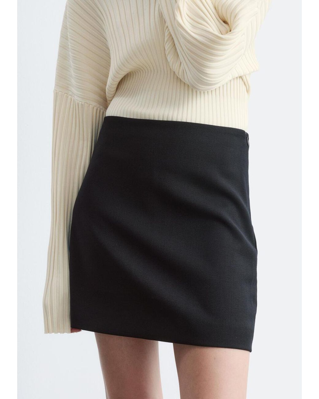 & Other Stories White Mini Skirt