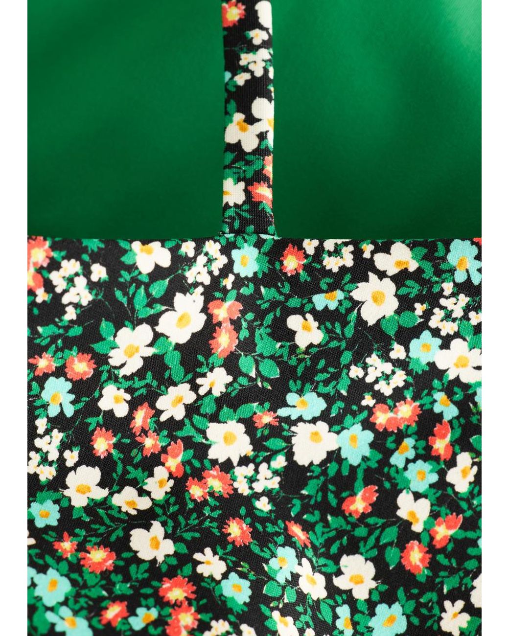 & Other Stories Green Tie-Strap Swimsuit
