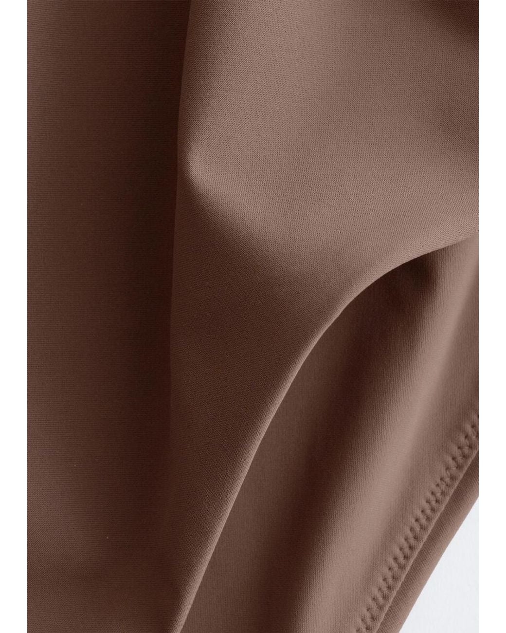 & Other Stories Brown Cross-Back Swimsuit