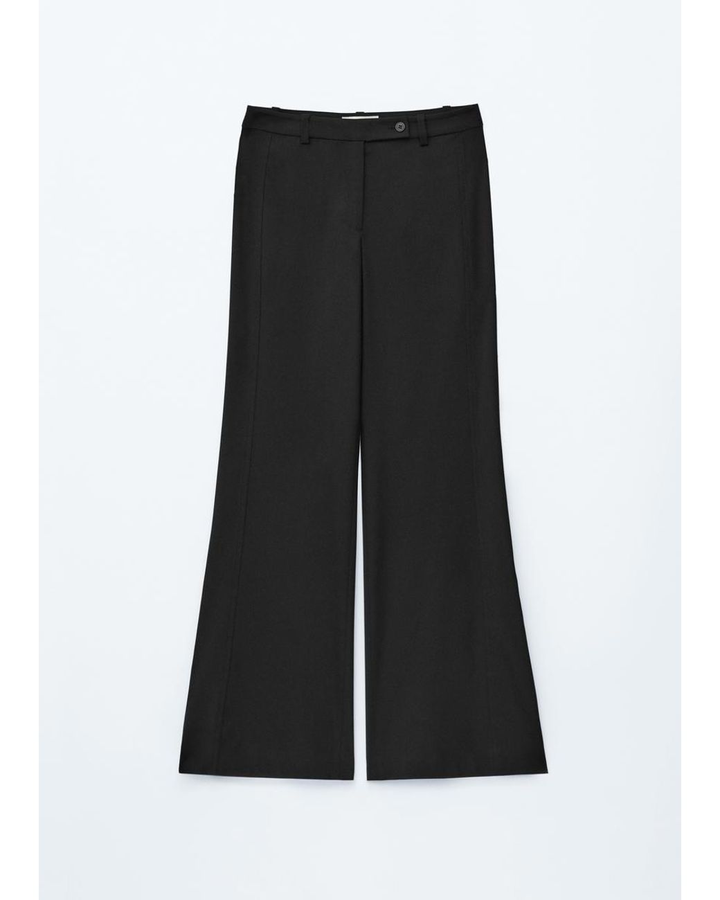 & Other Stories White Flared Wool Trousers