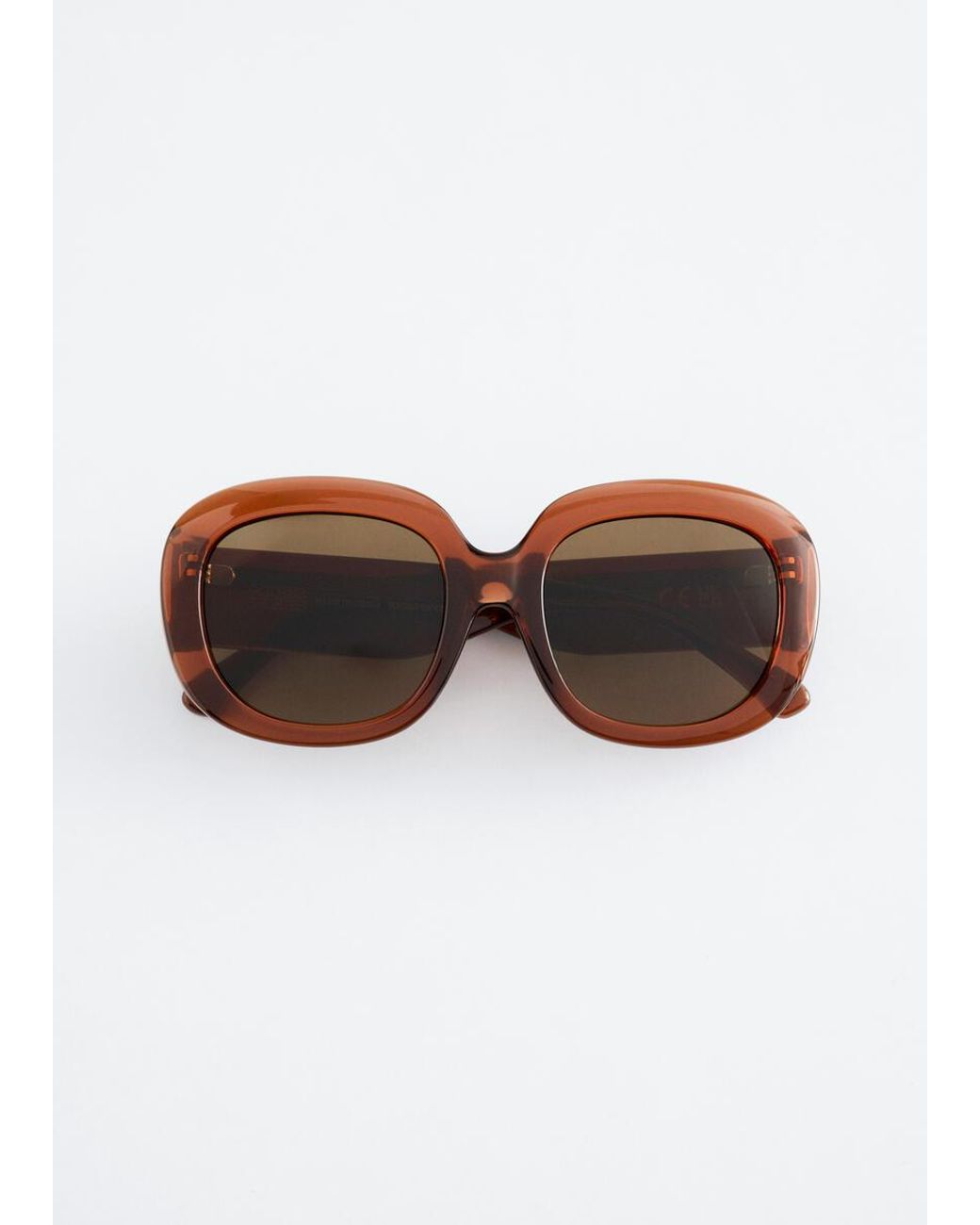 & Other Stories Brown Oversized Sunglasses