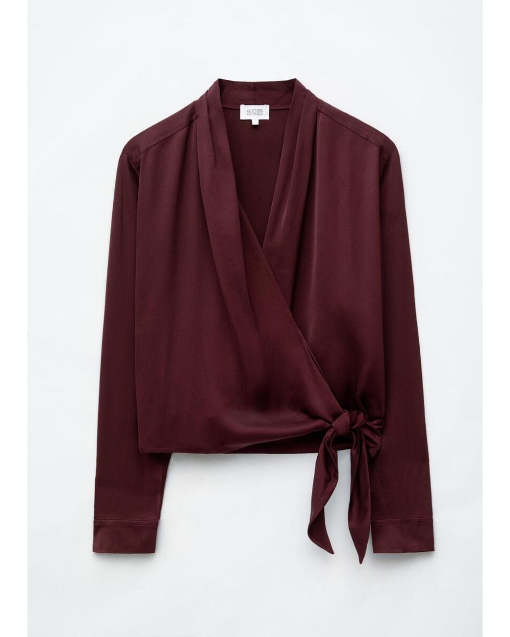 & Other Stories White Wrap Blouse