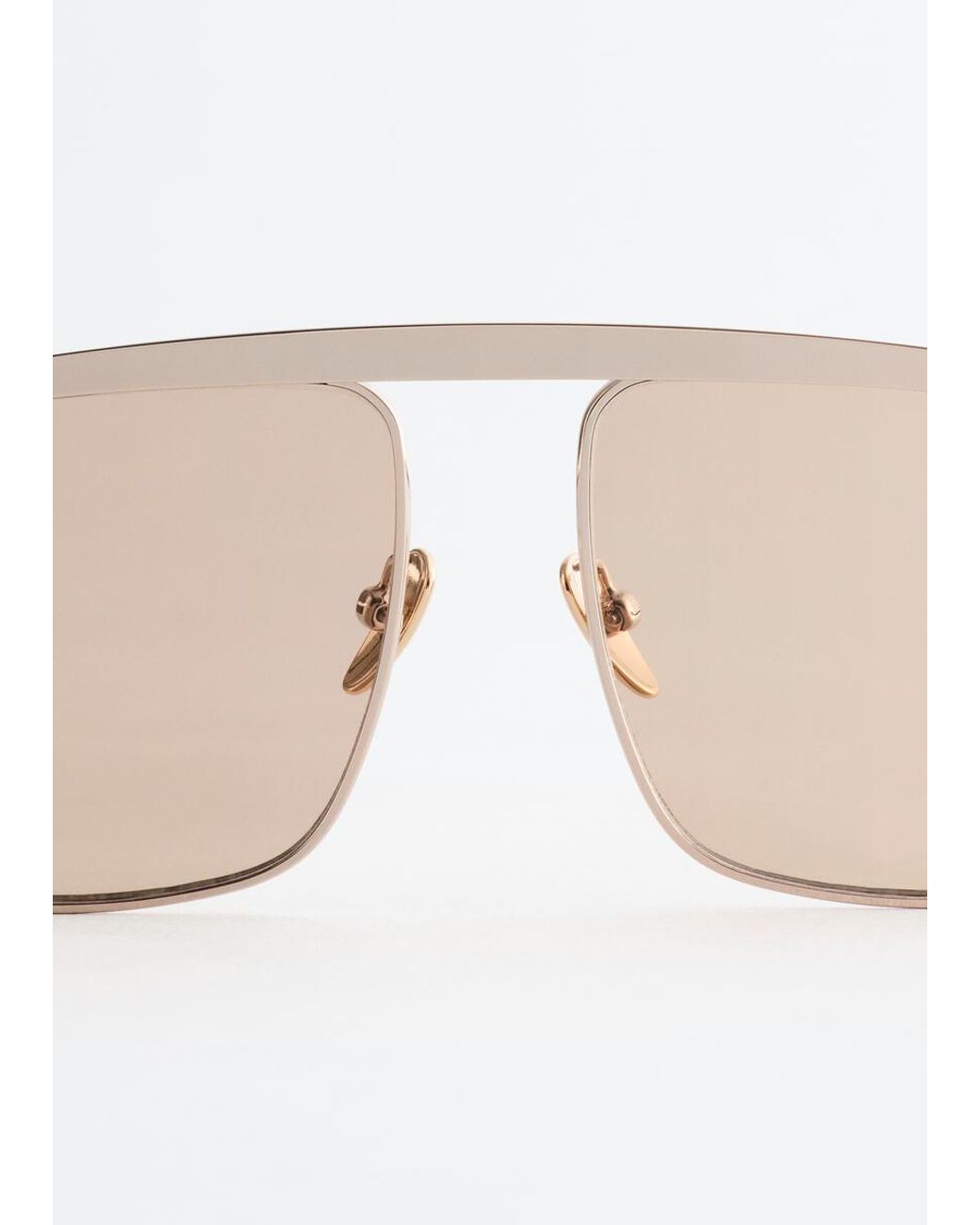 & Other Stories White Square-Frame Sunglasses