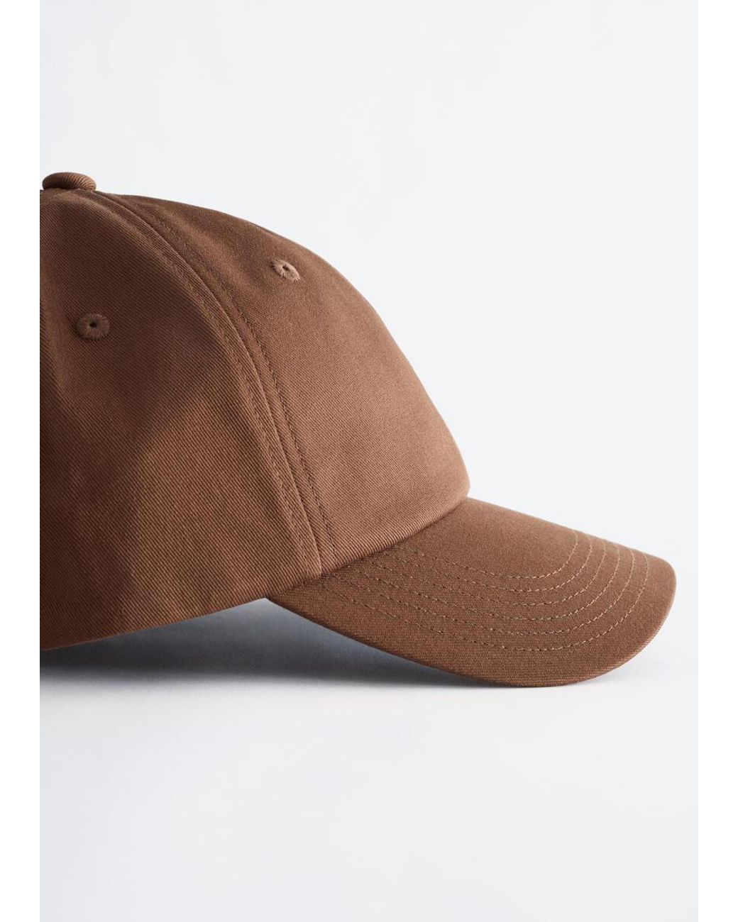 & Other Stories Brown Cotton-Twill Baseball Cap