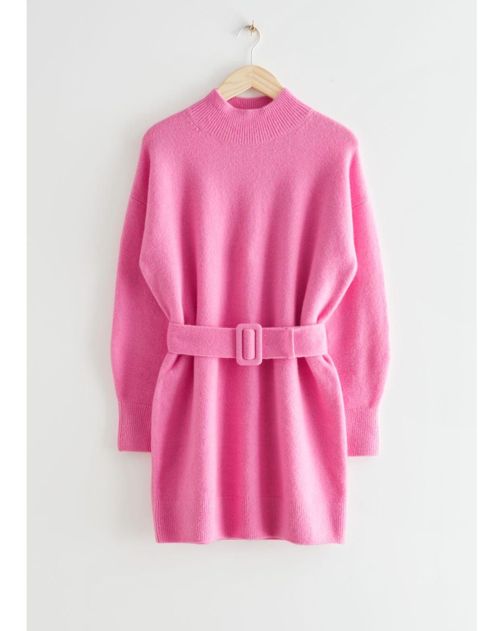 \u0026 Other Stories Belted Mini Knit Dress 