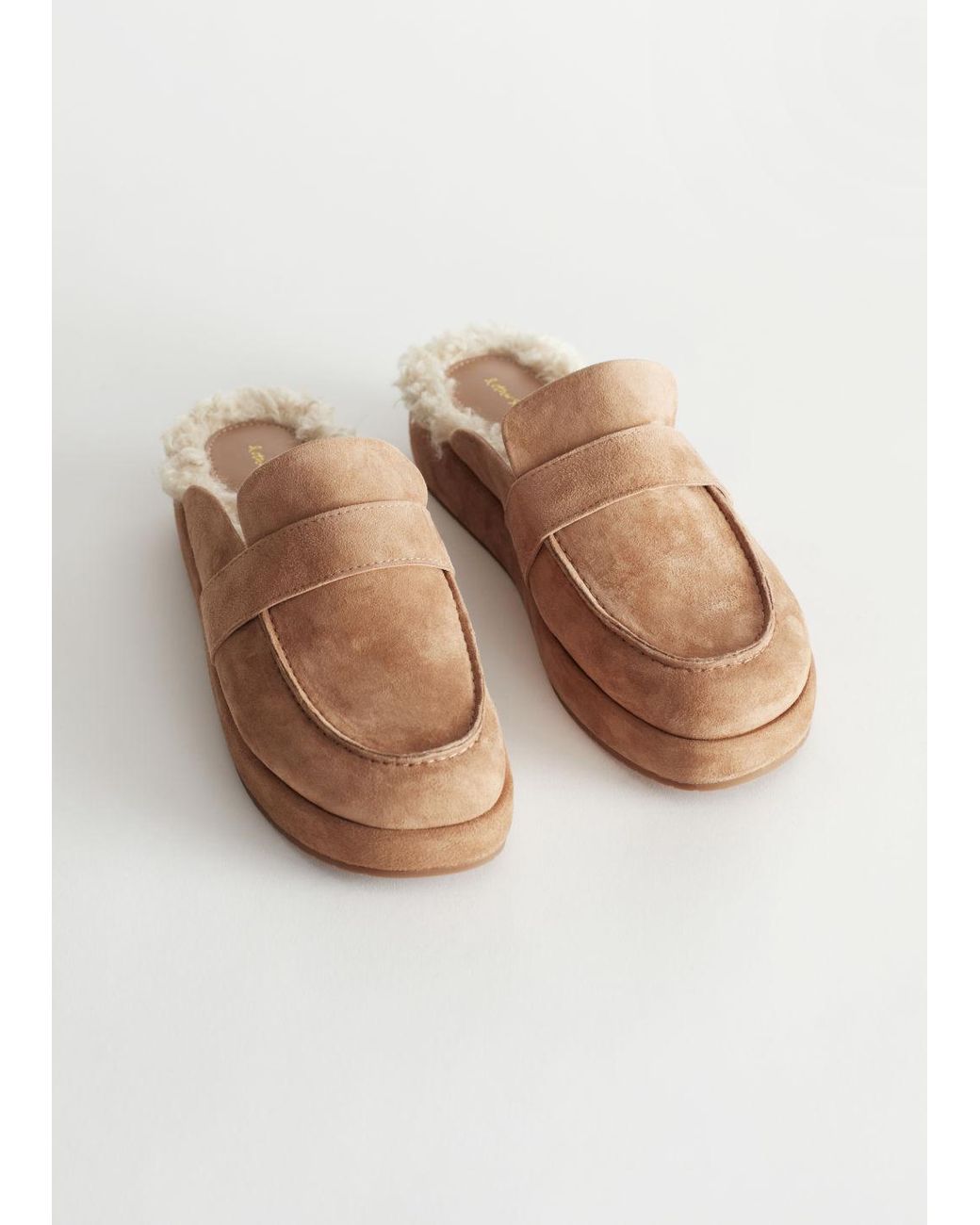 & Other Stories Suede Slip-on Loafers in Natural | Lyst