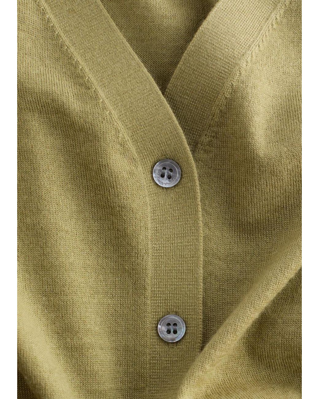 & Other Stories White Cropped Cashmere Cardigan