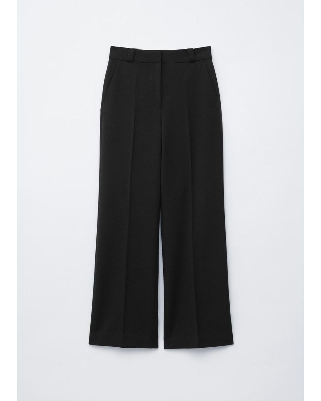 & Other Stories Black Straight Press-Crease Trousers